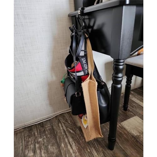 AUXPhome Desk Store Clamp-On Skateboard Holder - Skateboard Hooks Stand Clamp Hook Under Desk Space Save Mount for Headphone, Backpacks, Longboard, Mini Cruiser and More