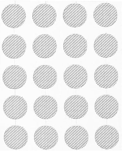 JJLFresheners 20Pcs/Set Silver Earbuds Filters Earphone Filter Mesh,Earbud and in-Ear Headphones Earphone Protective Filters Earphone Accessories Over-Ear Headphones (4mm)