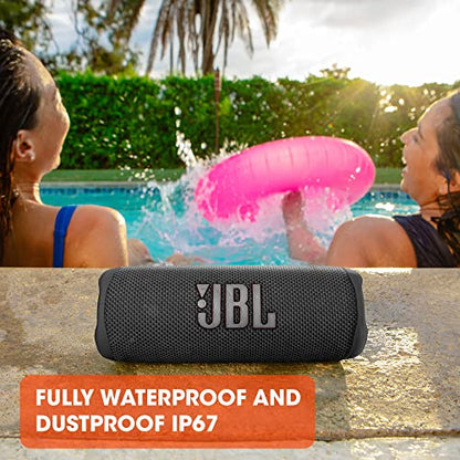 JBL Flip 6 - Portable Waterproof Speaker - Black | Louder, more powerful sound, IP67 waterproof and dustproof, 12 Hours of Playtime, Bold design - color: Black