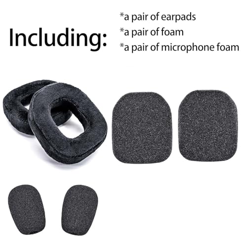 Velour Replacement Ear Pads for Astro A40 and A50 GEN1 GEN2 Gaming Headset, Excluding Headband (Not Compatible With A40TR, A50 GEN3, GEN4)