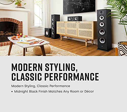 Polk Audio Monitor XT30 Compact Center Channel Speaker (Midnight Black) - style: Compact Center Channel Speaker (XT30)