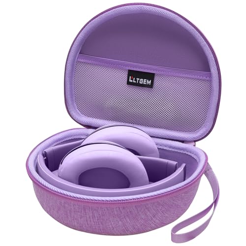 Case for Beats Studio Pro/Solo 4/Studio3/Solo3 Wireless Headphone Purple | Hard Carrying Travel Case for Beats Studio Pro/Solo 4/Studio3/Solo3 Wireless Headphone - color: Light Purple
