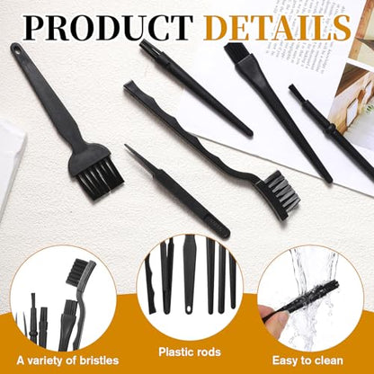 Keyboard Brush Anti Static Brush 6PCS Mini Keyboard Cleaning Brushes Kit Electronic Dust Cleaning Brushes for Computer Motherboard Camera Small Space Remover for Mechanical Keyboards
