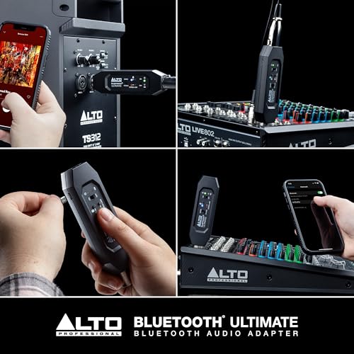 Alto BTULTIMATE Stereo Bluetooth Receiver | Rechargeable XLR Receiver for Mixing Desks, Audio Mixer Setups, and Active PA Systems - style: Bluetooth Ultimate