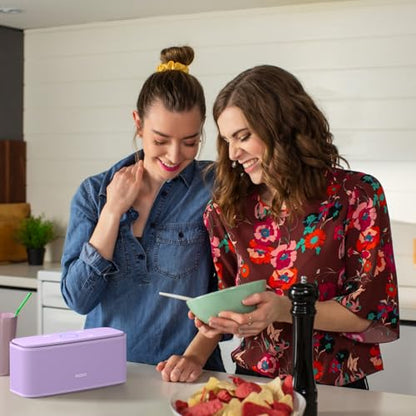 DOSS SoundBox Touch Wireless Bluetooth Speaker-12W HD Sound with Rich Bass | Portable & Small Design, IPX5 Waterproof, 20H Playtime, Handsfree, House, Office Desktop, Bedroom, Indoor Use, Purple - color: Purple