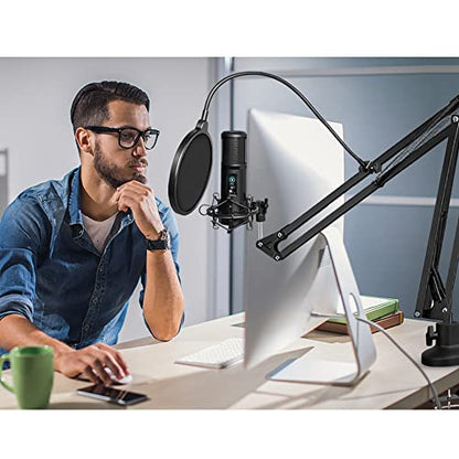 Heavy Duty Adjustable Boom Arm Microphone Stand - size: Medium Upgraded Boom Arm
