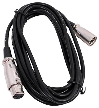 Rockville RMM-XLR 2-Pack Dynamic Supercardioid Microphones with XLR Cables | 50Hz-15kHz, 600 Ohm, -60dB Sensitivity, Metal Bodies, On/Off Switches, 2 10' XLR Cables, 2 Mic Clips, 2 Carry Cases, 2-Items