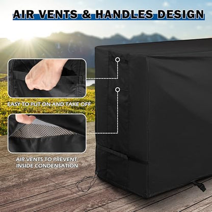 Griddle Cover for BESTFIRE Propane Gas Griddle Charcoal Grill Combo, Flat Grill Cover for BESTFIRE Flat Top Charcoal Gas Grill Combo - size: 53"L x 16"D x 35"H