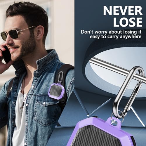 with Lock Carbon Fiber Case for Samsung Galaxy Buds Pro 2 Case/Galaxy Buds FE Cases 2023/Bud 2/Bud Live/G Bud Pro with Keychain and Cleaner Kit- Purple - color: C3-Carbon Fiber Purple+ Pen