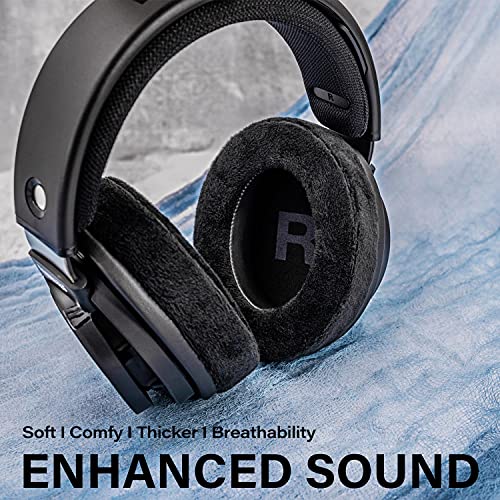 SHP9500 Replacement Ear Pads Compatible with SHP9500 Over-Ear Headphones I Memory Foam Ear Cushions with Breathable Hole (Velour)
