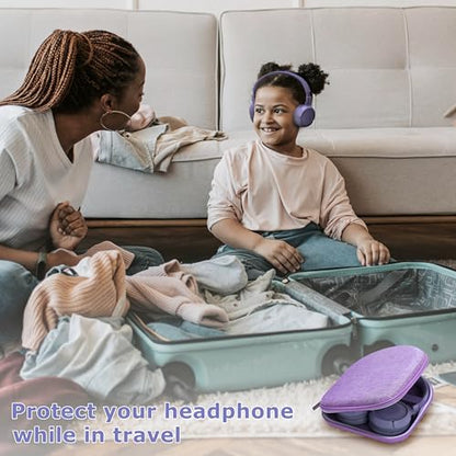 Ginsco Case Compatible with JBL Tune 510BT/520BT/500BT with Sony WH-CH520/510, Ultra-Slim Hard Shell Headphone Case for On Ear Headphones (Purple) - color: Purple