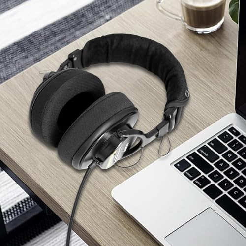 Replacement Ear Pads for Sony MDR 7506 V6 V7 MDR-CD900ST (Black) | Mesh Fabric MDR Headphones Earpad Cushions with Memory Foam