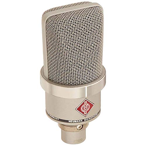 NEUMANN TLM-102 Large Diaphragm Studio Condenser Microphone (Nickel) with Suspension Shockmount & Pop Filter