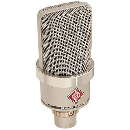 NEUMANN TLM-102 Large Diaphragm Studio Condenser Microphone (Nickel) with Suspension Shockmount & Pop Filter