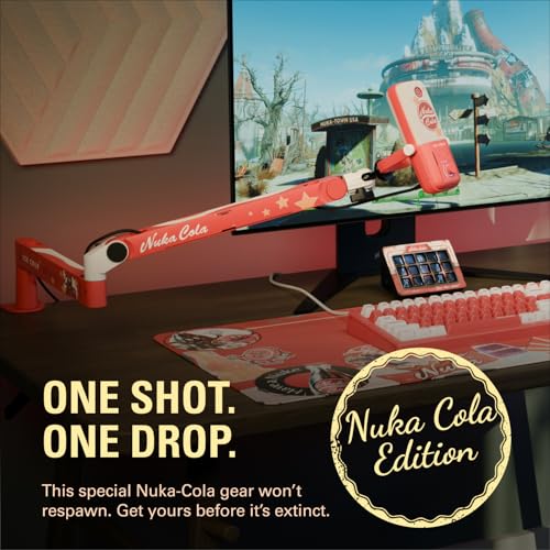 Elgato Nuka-Cola Mic Arm LP – Fallout Special Edition Low-Profile Adjustable Microphone Arm for Streamers, Creators, and Studio Setups