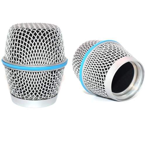 2 PCS Replacement Microphone Ball Head Mesh Grille for SHURE Beta87 Beta87A Beta87C SM86 SM87 SM87A Wired/Wireless Microphone