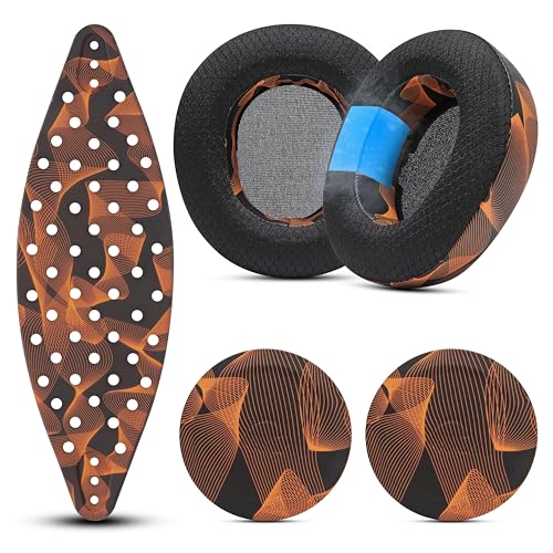 WC Mod Kit V2 Nova Pro Wireless, Pro Omni & Elite - Gel Earpads & Headband | Made by Wicked Cushions | Side Plates also included. Fits Arctis Nova Pro Wireless, Elite & Pro Omni | Kinetic Wave - color: Kinetic Wave