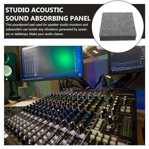 Subwoofer Isolation Pad Noise Reducing Sound Isolation Pads for Studio Monitors and Loud Speakers Easy Installation Shock Absorption Material Versatile Use for Home Studio