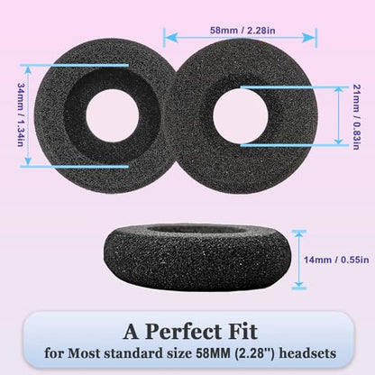 Ear Cushions for Plantronics Headset Replacement Earpads Foam Ear Pad