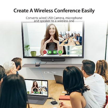 j5create Wireless Extender for USB Webcam, Microphones, or Speakers | Ideal for Streaming & Conferencing, No USB Mouse/Keyboard Compatibility (JVW120)