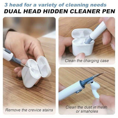 for AirPods Case Cover, Come with Clean Pen，Soft Silicone Protective Cover for Women Men Compatible with Apple AirPods 2nd 1st Generation Charging Case, Front LED Visible,Milk Tea - color: A5-Milk Tea