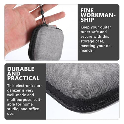 OUNONA Portable Earbuds Case Travel Cable Organizer with Hard Eva Shell and Oxford Cloth Material, Convenient to Carry and Easy to Open, for Earphones and Small Items During Travel
