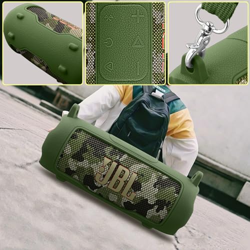Silicone Cover for JBL Flip 7 Portable Bluetooth Speaker | Scratch-resistant, Unhindered Sound, Silicone Construction, Portable Carrying Silicone Cover, Green Silicone Cover - color: Green Cover