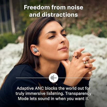 Sennheiser Momentum True Wireless 4 Smart Earbuds, Bluetooth 5.4, Crystal-Clear Sound, Noise Cancelling Earbuds, Comfortable Design, 30-Hour Battery, Adaptive ANC, LE Audio, Auracast – Black Graphite - color: Black Graphite