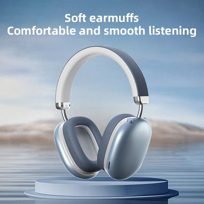 BT1638 Over-Ear Wireless Headphones, Premium Padded Headband, Champagne USB-C Charging, Bluetooth Headphones， Long Endurance Flight of up to 40 Hours，Fashionable and Colorful (Blue) - color: Blue