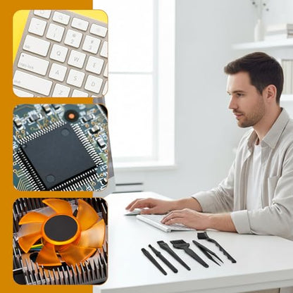 Keyboard Brush Anti Static Brush 6PCS Mini Keyboard Cleaning Brushes Kit Electronic Dust Cleaning Brushes for Computer Motherboard Camera Small Space Remover for Mechanical Keyboards