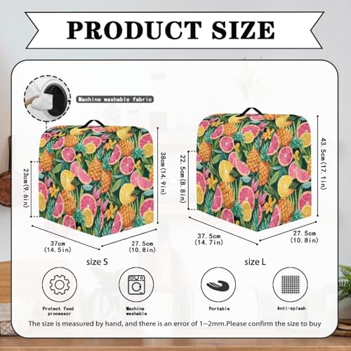 Stand Mixer Dust Cover with Adjustable Drawstring, Stand Mixer Dust Cover Sturdy Kitchen Accessories Stand Mixer Cover Lemon - color: Lemon, size: S