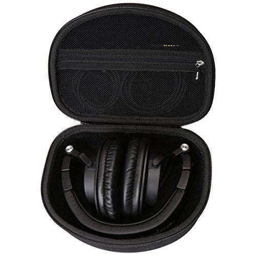 Aproca Case Compatible with Audio-Technica ATH-M50X ATH-M50XGM ATH-M40x ATH-M30x ATH-M20x / Sony MDR7506 Professional Studio Monitor Headphones, Portable Storage Bag for Accessories (Black)