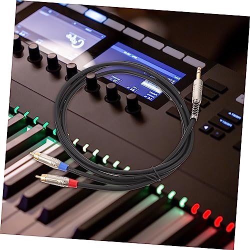 Mikikit 1pc Stereo Male to Adapter Cable for Speakers and Mixers and Practical Audio Equipment Connection Cable