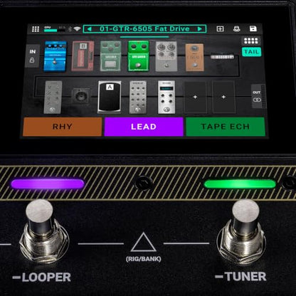 HeadRush Flex Prime Electric Guitar Multi-Effects Pedal | Multi-Effects Processor with Amp Cloner, Looper, Auto-Tune, Wi-Fi, Bluetooth, Touchscreen, Drum Machine, Neural Amp Modeler - style: Flex Prime