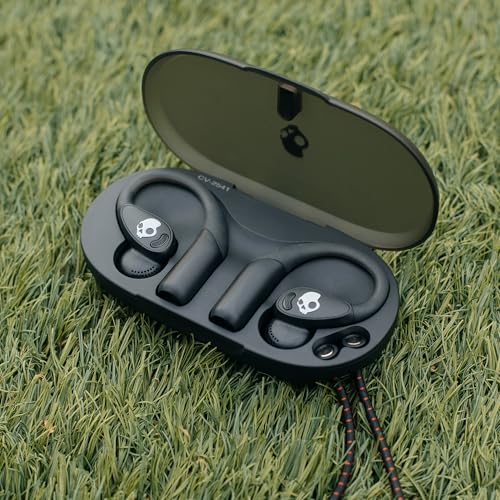 Skullcandy Push 540 Open Wireless Open-Ear Bluetooth Earbuds - True Black | Sweat and Water Resistant, 42 Hours Battery, Detachable Neckband, Secure Over-Ear Fit, Running Outdoors, Exercise, Gym - color: True Black