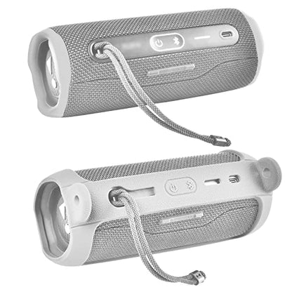 Comecase Silicone Case for JBL FLIP 6 Waterproof Portable Bluetooth Speaker - color: Grey