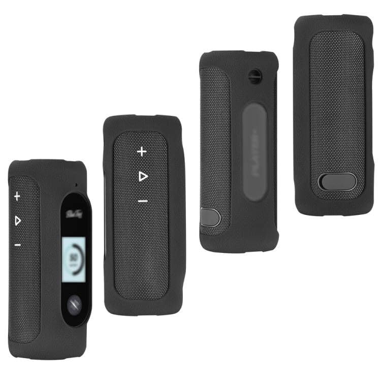 Carrying Silicone Cover Case Compatible with Blue Tees Golf Player+ GPS Speaker with Touch Screen Display (Black)