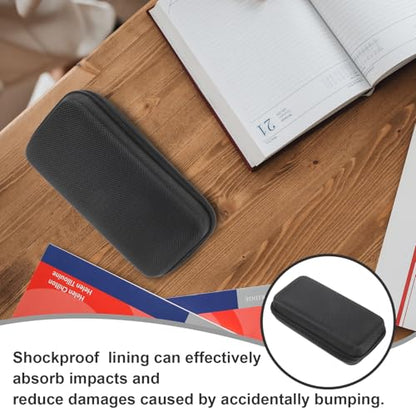 IMIKEYA Shockproof Microphone Protective Bag EVA Carrying Case with Mesh Pocket Lightweight Padded Pouch for Travel Business and Daily Use Black