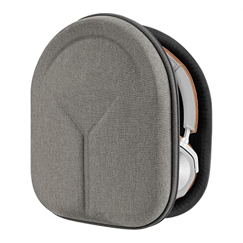 Geekria Shield Headphones Case Compatible with B&O Beoplay HX, H9i, H95, H9 3rd Gen, H8, H7, H6, Portal Gaming, Replacement Hard Shell Travel Carrying Bag with Cable Storage (Gray Brown) - color: Gray Brown