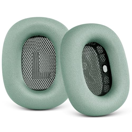 Ear Cushions for Apple AirPods Max - Mesh Fabric Ear Cups Cover Replacement | G GVOEARS Upgraded Ear Pads for Air Pods Max 1&2 Headphones (Green) - color: Green