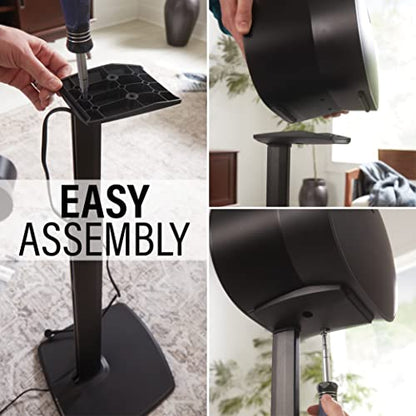 Sanus Wireless Speaker Stands for Sonos ERA 300™ (Black) - Pair, Perfect Stand Setup for Easy and Secure Mounting of New Sonos Era 300™ Speakers - OSSE32-B2 - color: Black Pair