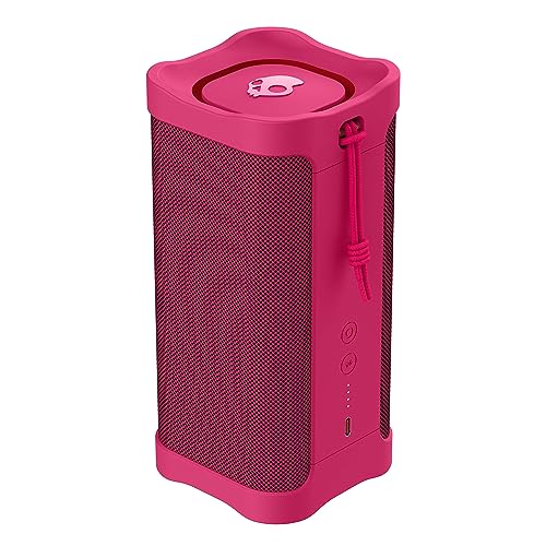 Lifeworks Skullcandy Terrain XL Wireless Bluetooth Speaker - IPX7 Waterproof Portable Speaker, 18 Hour Battery, Nylon Wrist Wrap, True Wireless Stereo (Pink) - color: Pink, style: Terrain XL