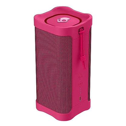 Lifeworks Skullcandy Terrain XL Wireless Bluetooth Speaker - IPX7 Waterproof Portable Speaker, 18 Hour Battery, Nylon Wrist Wrap, True Wireless Stereo (Pink) - color: Pink, style: Terrain XL