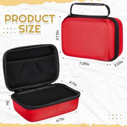 Relaxweex Hard Case with Foam, 7.1 X 4.7 X 3.1 Inch, Red | EVA Waterproof Shockproof Case, Customizable Foam for Camera Electronics Instruments, Digital Products, with Knife - color: Red, size: 7.1 x 4.7 x 3.1 inch