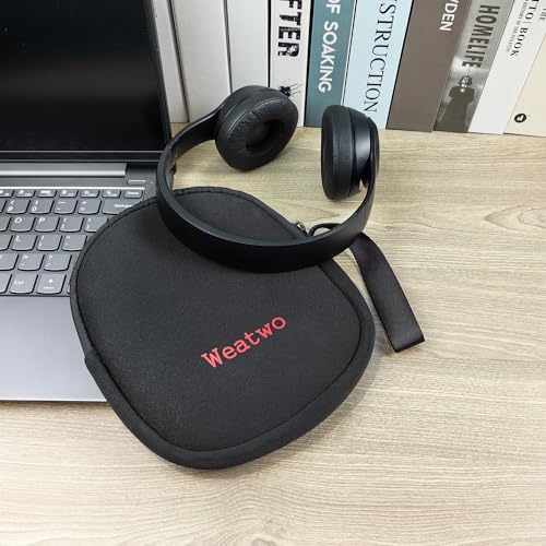 Headphone Storage Bag for Travel Carrying SBR Lightweight Headset Case | Bag for Foldable Over Ear Headphones/Neckband Earbuds, Fit for Sony, Skullcandy, Plantronics, Bose, Beats, JBL, Sennheiser