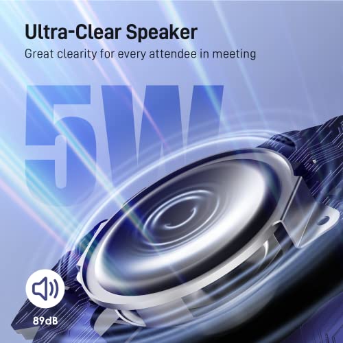 EMEET Luna Plus Conference Speaker and Microphone w/ 8 Mics, 360° Voice Pickup - size: Luna Plus for 10