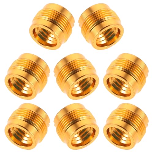 8pcs Metal Microphone Adapter Set 3/8" Female to 5/8" Male Thread Adapter for Mic Stand with Noise Reduction and Secure Fit, Unique Design for Microphone Mounts and Shock Mount