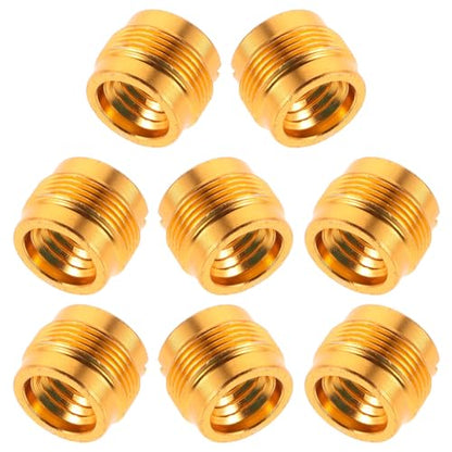 8pcs Metal Microphone Adapter Set 3/8" Female to 5/8" Male Thread Adapter for Mic Stand with Noise Reduction and Secure Fit, Unique Design for Microphone Mounts and Shock Mount
