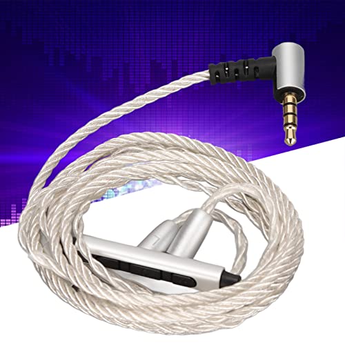 Earphone Wired Replacement Upgrade Cable,Silver Plated Copper 184 Core Headphone Upgrade Cable,Suitable for MMCX Interface Headphones SE846 SE535