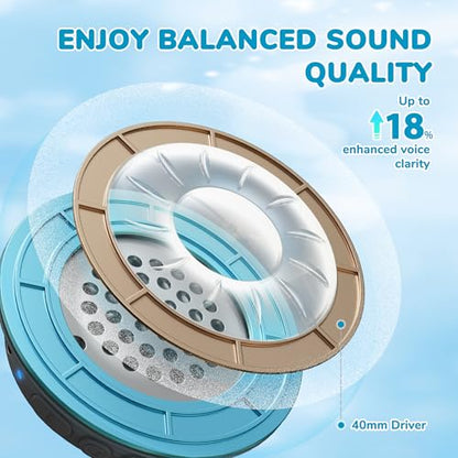 iClever BTH22 Kids Bluetooth Headphones for Toddler Travel, 60H Play Time | SafeSound Tech3.0, Stereo Sound, USB C Fast Charging, AUX Cable, Kids Wireless Headphones for Girls/Boys/Tablet/PC/School - color: Black/Blue